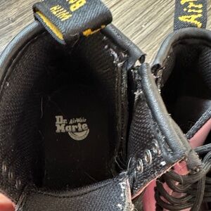 Dr. Martens Kids Black and Pink Boots